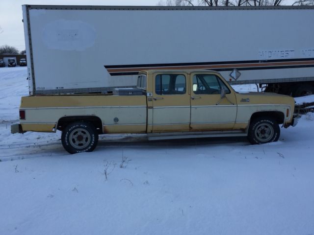 1977 sierra classic gmc crew cab 3+3 camper special