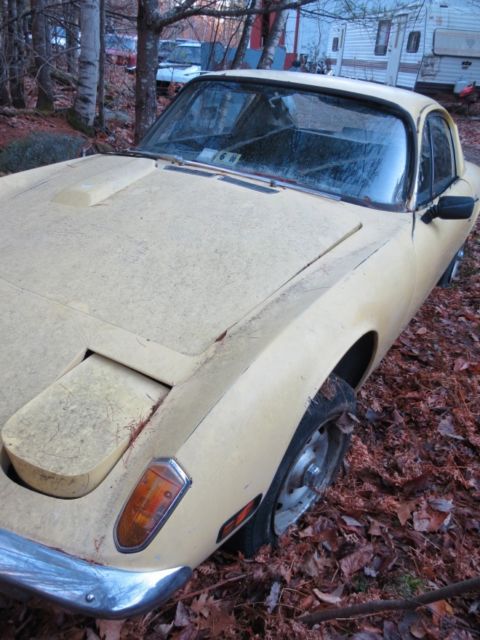 lotus elan plus 2s 1972 project/parts with title