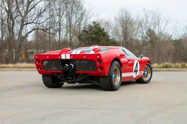 1966 ford gt40 red coupe 468 v8 5 speed manual