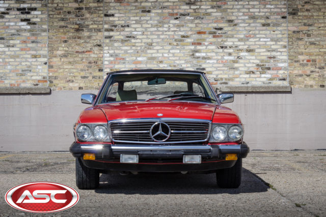 1983 mercedes-benz 380sl all original v8 auto new vinyl top rides nice