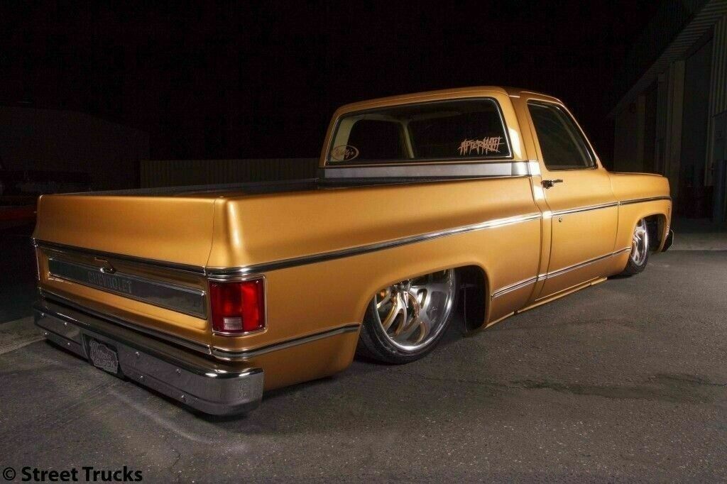 1984 chevrolet c10 custom bagged air ride rat rod ls v8 body dropped hot rod