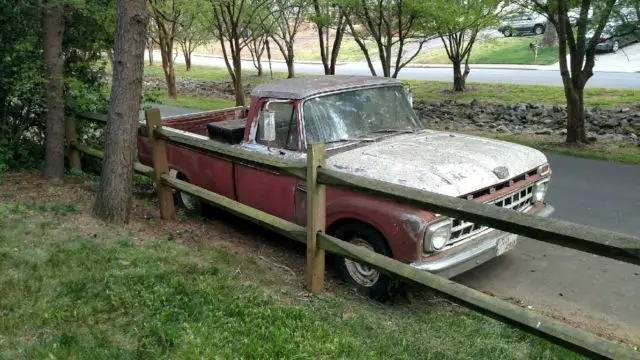 1965 ford f100 custom cab -- 85,000 original miles. automatic. 352 v8. long-bed