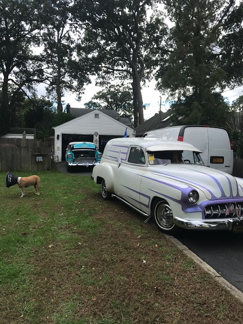 1950 chevy sedan delivery old school custom nosed,decked ,frenched