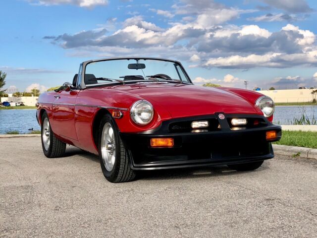 1978 mg b convertible red rwd manual