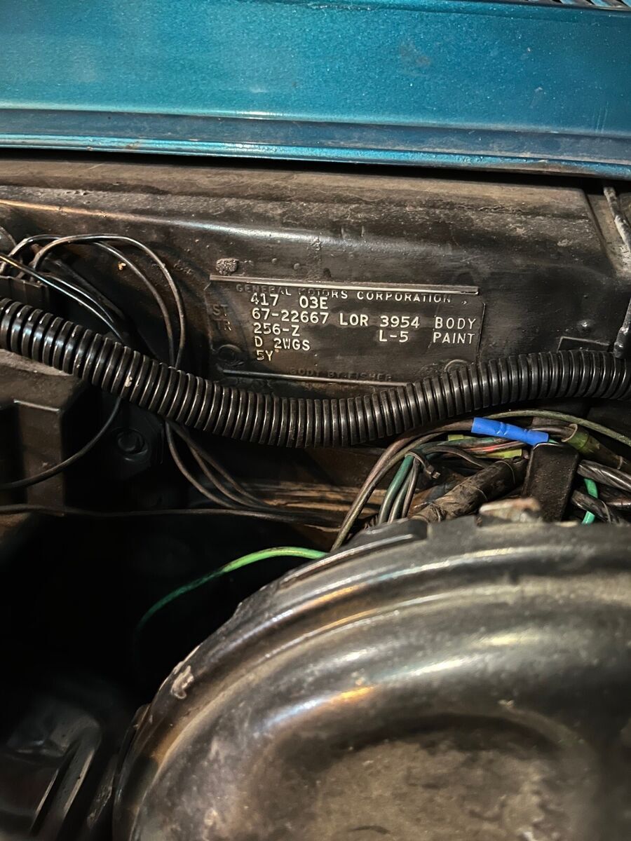 1967 pontiac firebird convertible turquoise 326ci v8 auto