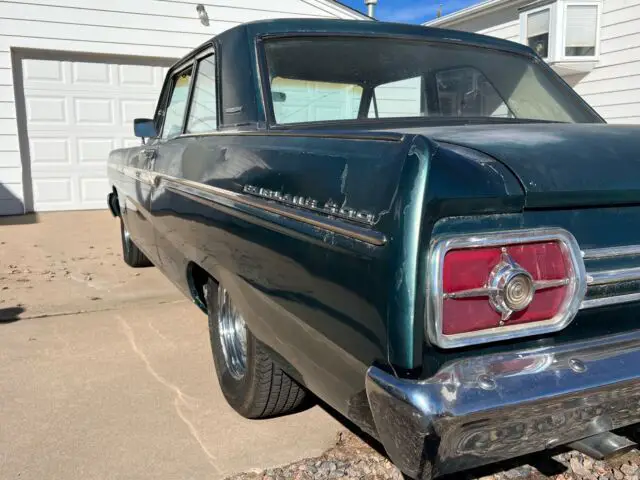 1965 ford fairlane coupe green rwd manual