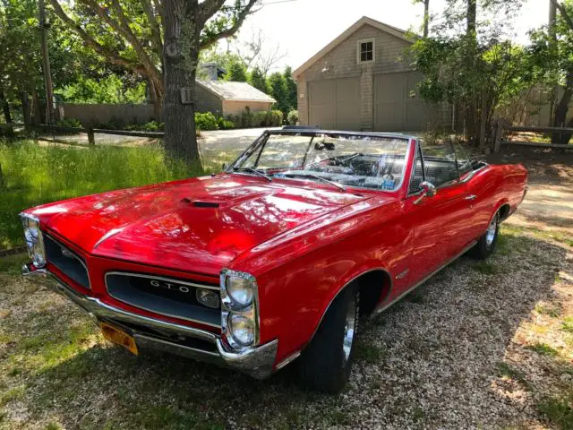 1966 pontiac gto (242) convertible 4-speed 389 ti-power