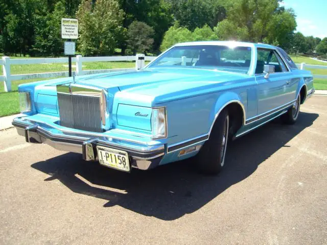 78 lincoln continental mark v excellent opt460 v-8/4bbl fully loaded 32k mi docs