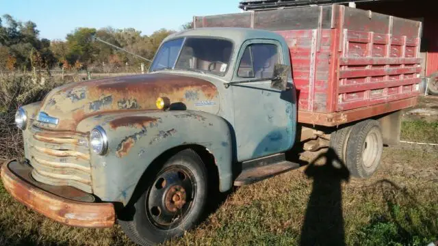 vintage 1953 chevy 1-1/2 ton farm truck