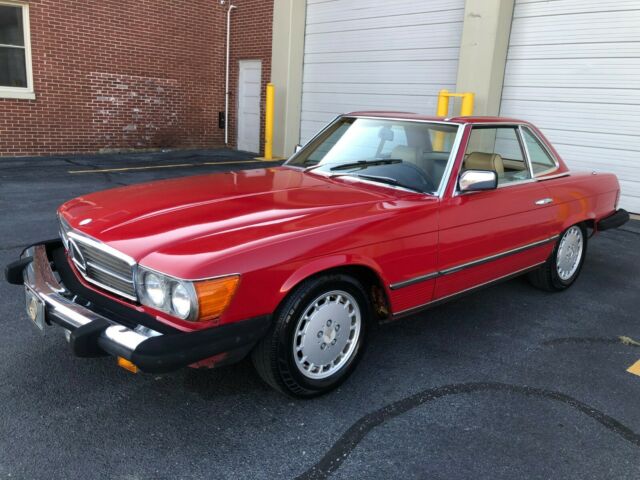 1981 mercedes 380sl red convertible