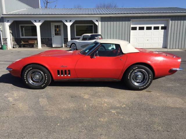 1969 chevrolet corvette convertible protect-o-plate automatic