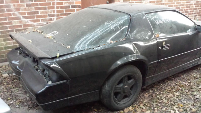1987 chevrolet camaro - black - texas salvage title - v6