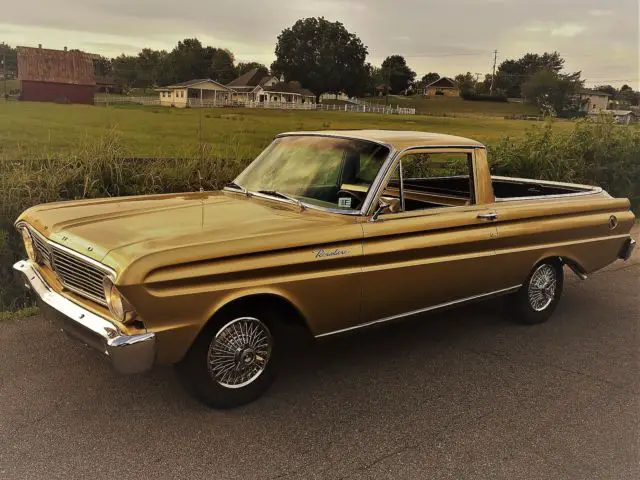 1965 ford ranchero ex-old school show car "gold nugget" classic muscle truck
