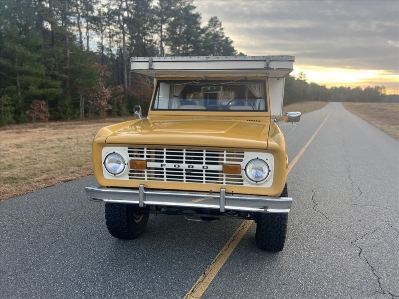 1971 ford bronco 3-speed wpop-up camper