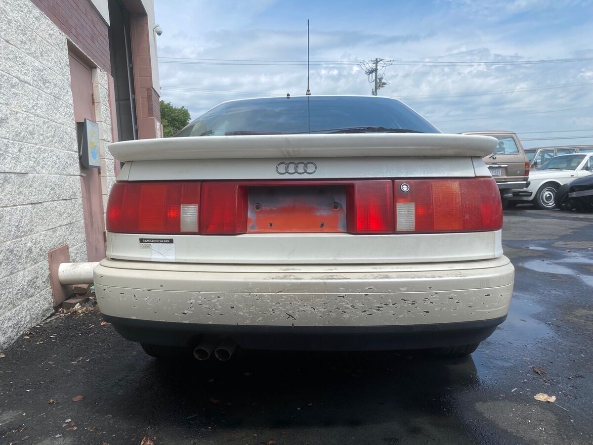 1991 audi coupe quattro coupe white quattro
