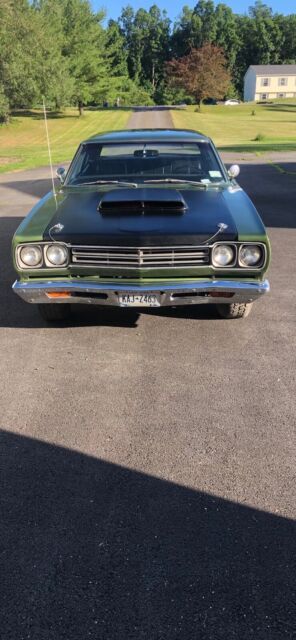 1969 plymouth road runner coupe green rwd manual base