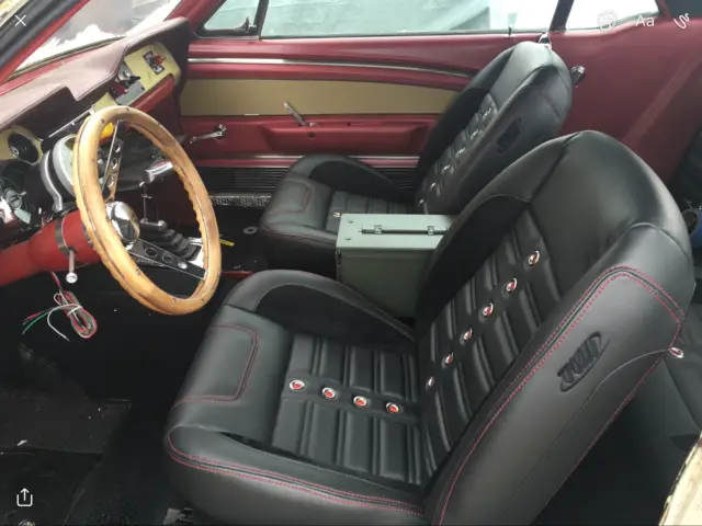 67 ford mustang-a-code-factory a/c-one owner car-no rust