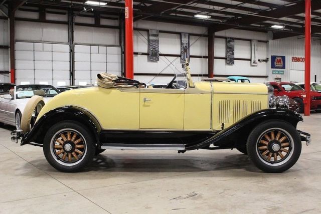 1930 desoto ck roadster 10591 miles yellow roadster 207 i6 manual