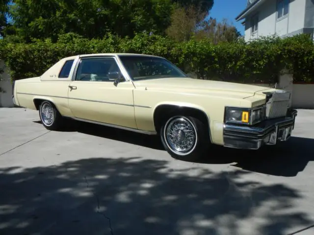 1978 cadillac coupedeville 69000 miles tripple yellow no reserve