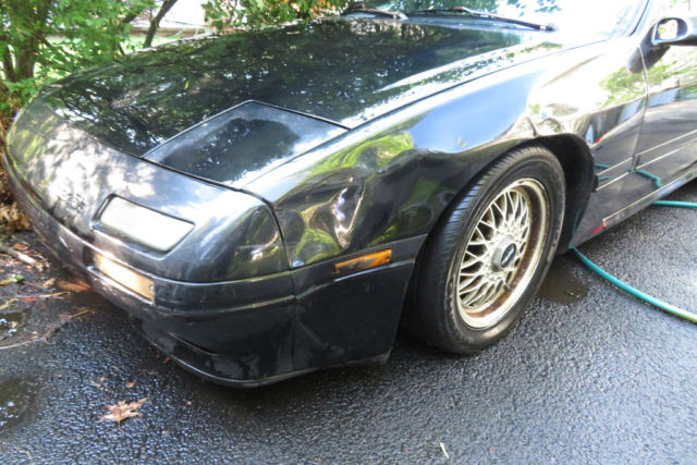 1991 black mazda rx-7 convertable - complete car for parts or project