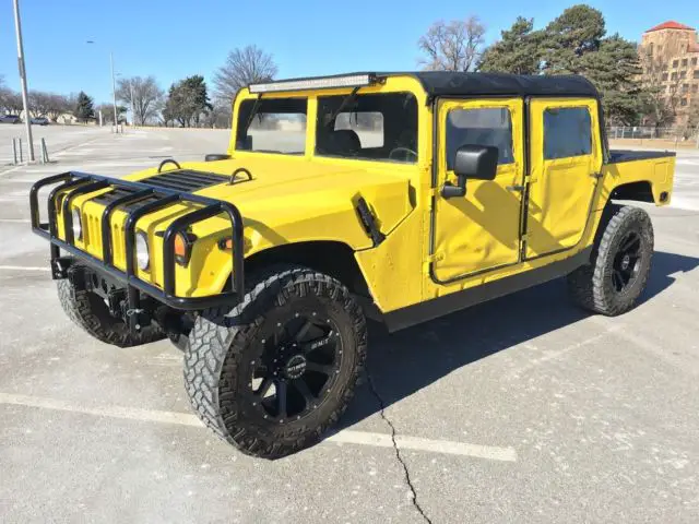 1992 hummer h1 (humvee m998 hmmwv) kevlar painted street legal title 6.2l diesel