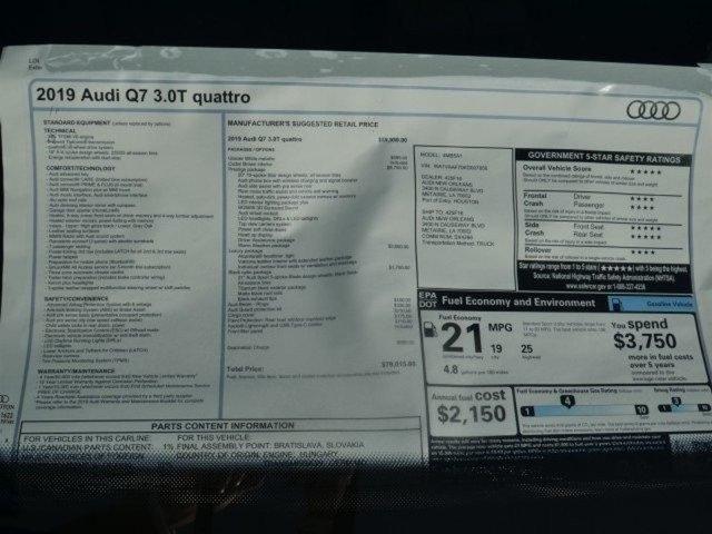 new 2019 audi q7 3.0t prestige metairie, la 70002 for sale in metairie, louisiana