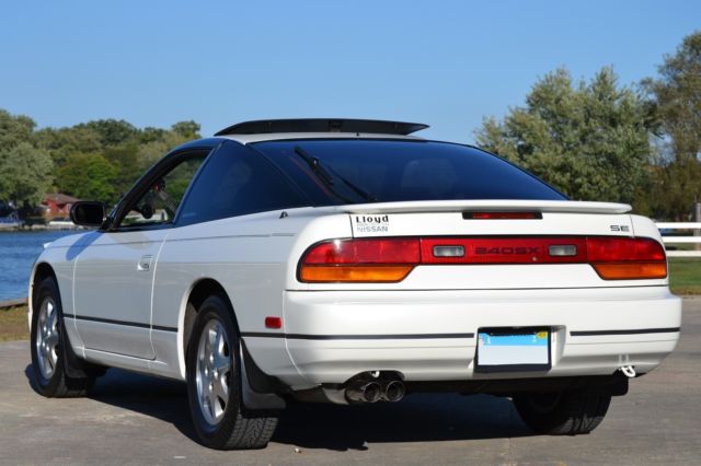 1993 nissan 240sx se hatchback 75k miles pearl white 100% stock florida car