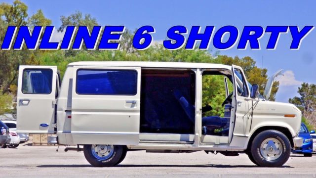 econoline e-150 conversion cargo van shorty inline 6 fuelly no rust clean