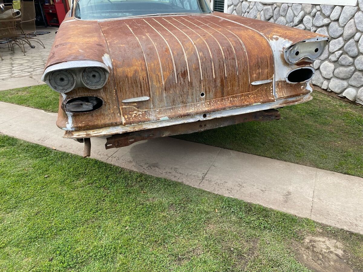 1958 pontiac bonneville coupe white rwd automatic