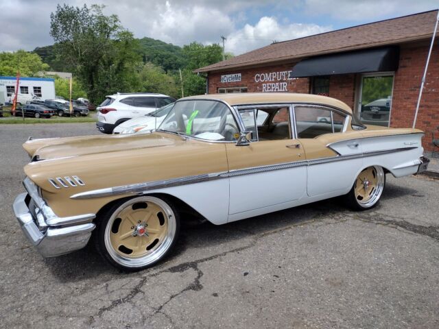 1958 chevrolet bel air sedan brown rwd automatic