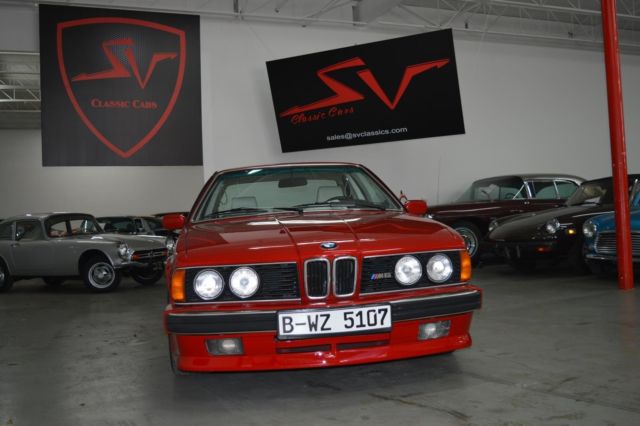 1988 bmw m6 red great deal!