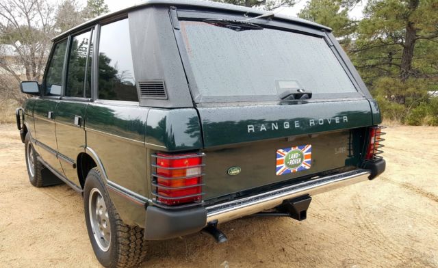 '92 range rover classic lse - rare brooklands green $17k receipts original paint
