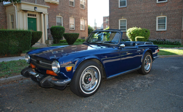 excellent driving 1974 triumph tr-6 roadster fresh engine rebuilt!