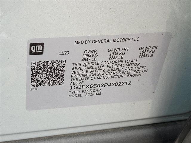 2023 chevrolet bolt ev fwd 2lt