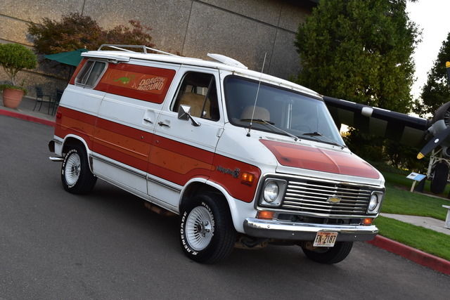 1977 77 chevrolet chevy van g20 short shorty hippy trick custom vintage retro 70
