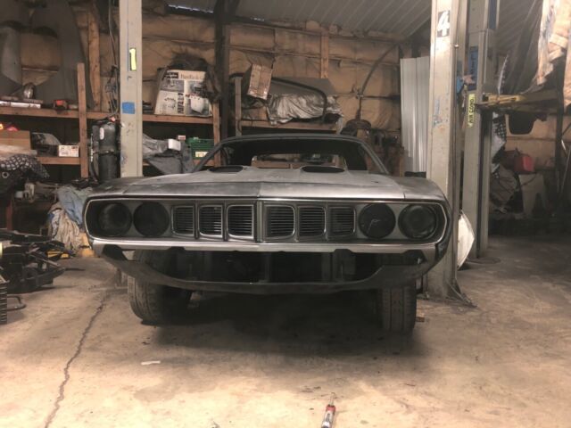 1971 plymouth barracuda 6.3 coupe black rwd automatic black