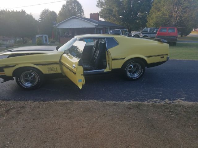1972 ford mustang mach one, 351 cleveland 2 barrell engine ,automatic car