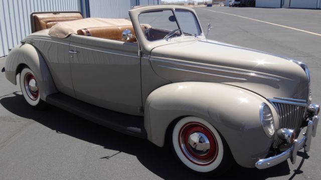 1939 ford deluxe rumble seat convertible coupe, model 91a, all henry ford steel!