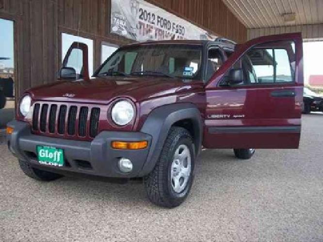 used 2003 jeep liberty sport 4x4 suv, 124,121 miles in clifton, tx