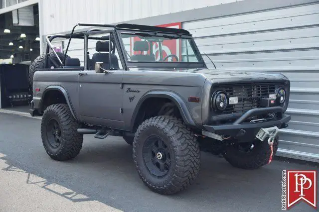 1976 ford bronco, custom "urban gear build" gunmetal grey