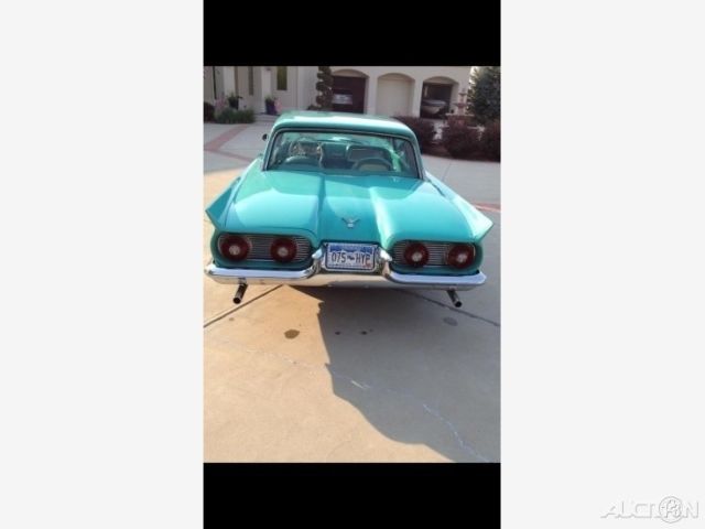 1959 ford thunderbird 8 cylinder gas engine 3-speed auto rwd leather am radio