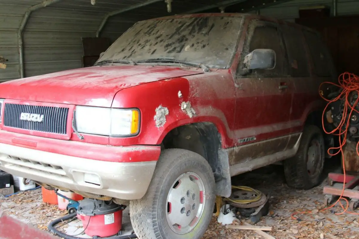rare 1992 two door trooper, barn find