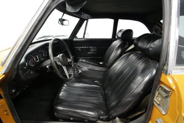 1974 mg mgb gt 42183 miles bracken orange hardtop 1.8 liter i4 4 speed manual