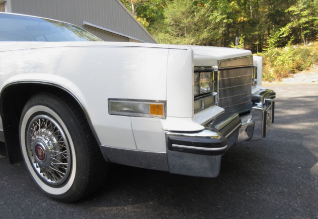 1984 cadillac eldorado ~ 52,084 orig miles triple white luxury classic