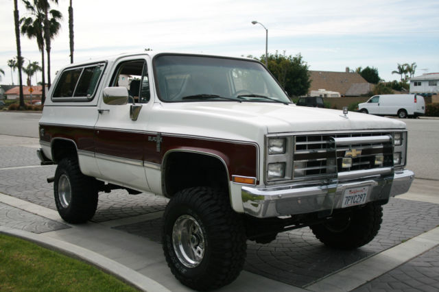 1987 chevy k5 blazer silverado diesel, lifted, 4x4, auto, fully loaded, nice!!!