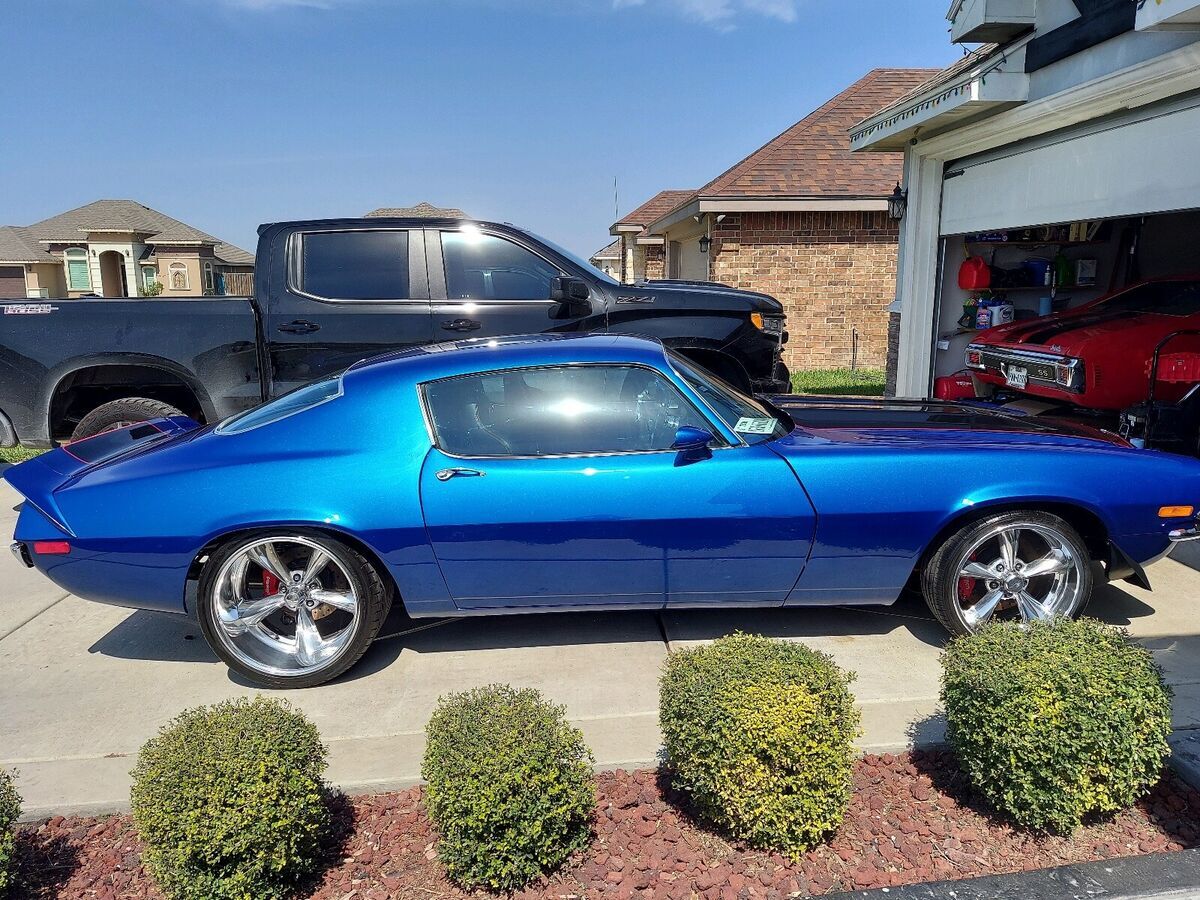 1972 chevrolet camaro coupe blue rwd automatic rs