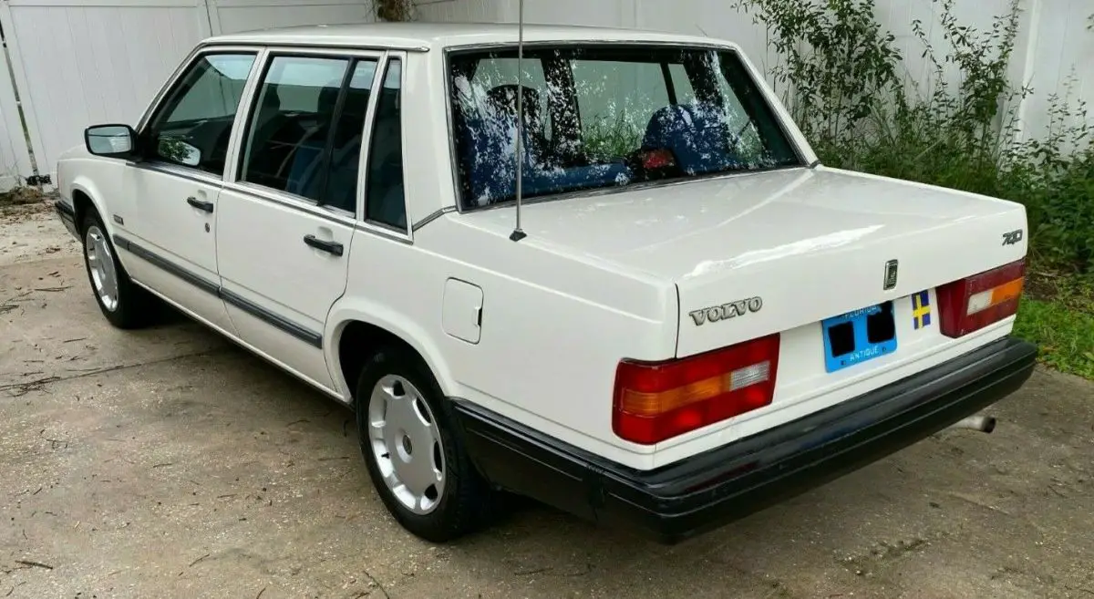 rare 1990 volvo 740 white 4d sedan built in sweden