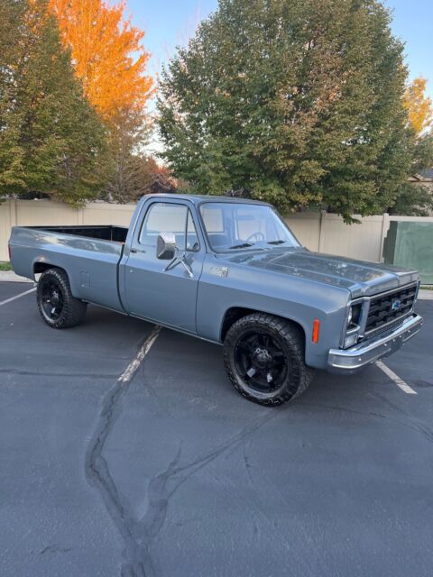 1979 chevrolet c20 pickup grey rwd automatic custom deluxe no reserve!