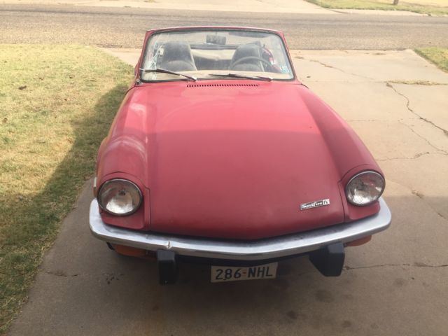 1971 triumph spitfire mark iv convertible