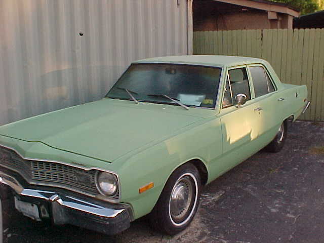 1974 dodge dart four door slant 6 a/c power disk brake